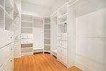 Walk in closet for primary bedroom main level